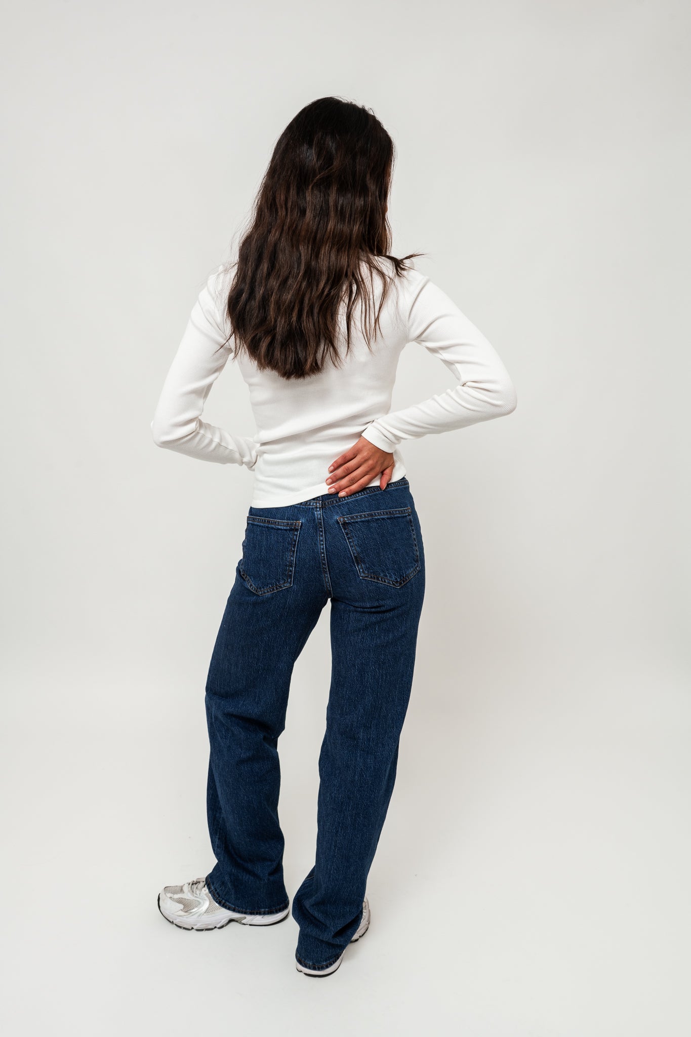 VMTESSA Wide Jeans - Dark Blue Denim